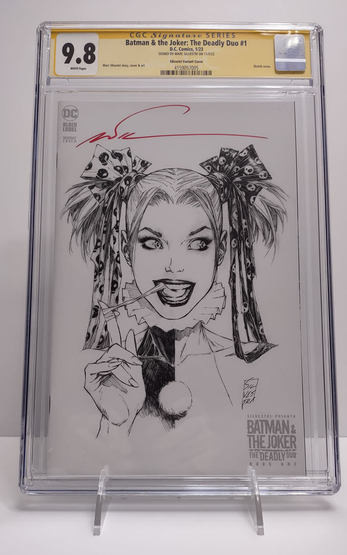 Batman & The Joker: The Deadly Duo #1 (Cvr E Inc 1:50 Marc Silvestri Black & White Var) CGC - Marc Silvestri Signature Edition