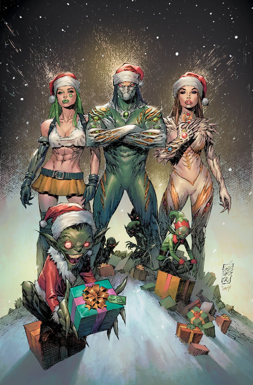 The Top Cow Holiday Special: All Through The House… [One-shot, Limited to 250 copies] Spot Foil Edition